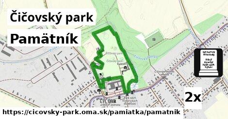 Pamätník, Čičovský park