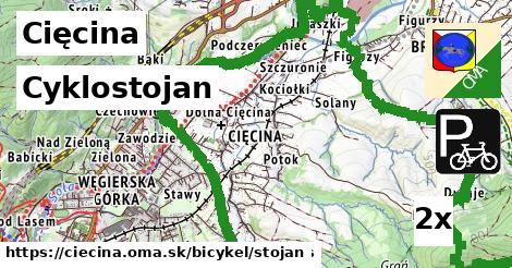 cyklostojan v Cięcina