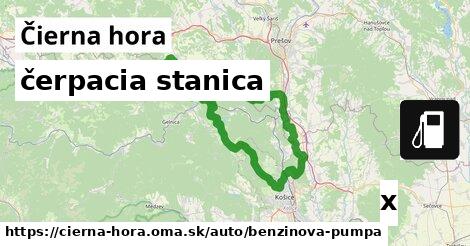 čerpacia stanica, Čierna hora