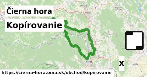 Kopírovanie, Čierna hora