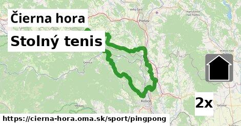 Stolný tenis, Čierna hora