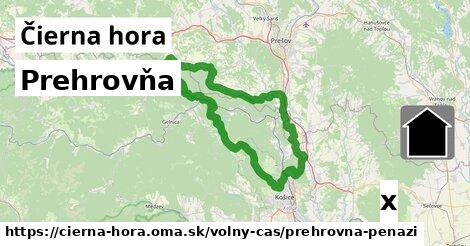 Prehrovňa, Čierna hora