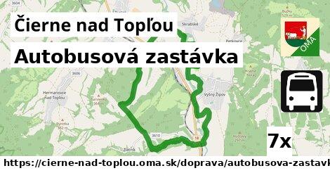 Autobusová zastávka, Čierne nad Topľou