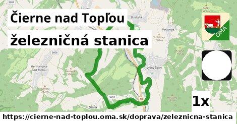 železničná stanica, Čierne nad Topľou