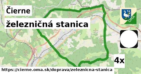 železničná stanica, Čierne