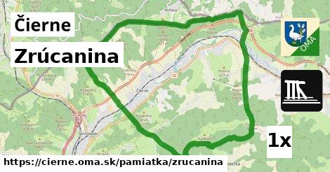 Zrúcanina, Čierne