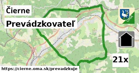 prevádzkovateľ v Čierne