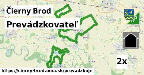 prevádzkovateľ v Čierny Brod