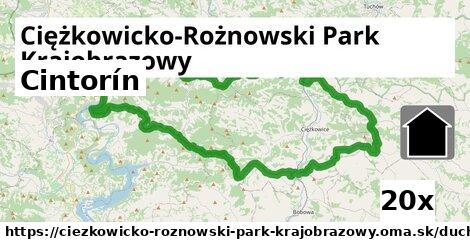 Cintorín, Ciężkowicko-Rożnowski Park Krajobrazowy