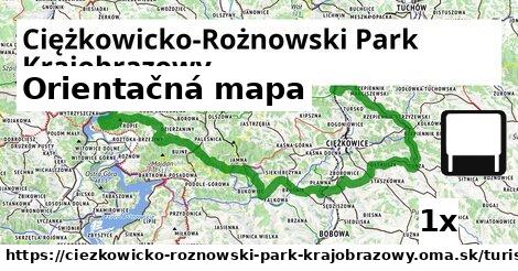 Orientačná mapa, Ciężkowicko-Rożnowski Park Krajobrazowy