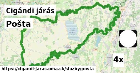 Pošta, Cigándi járás