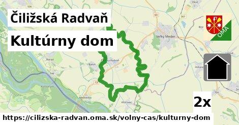 kultúrny dom v Čiližská Radvaň