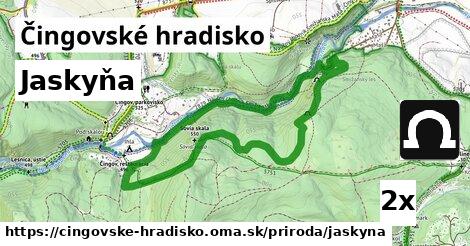 Jaskyňa, Čingovské hradisko