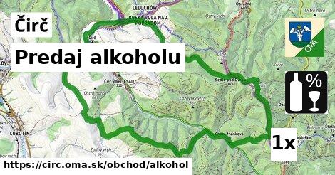 predaj alkoholu v Čirč