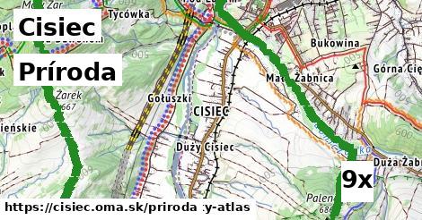 príroda v Cisiec