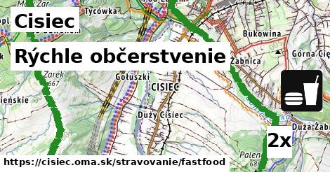 rýchle občerstvenie v Cisiec