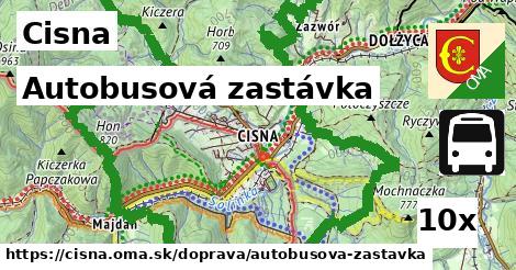 autobusová zastávka v Cisna