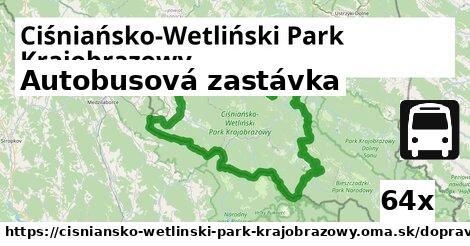 Autobusová zastávka, Ciśniańsko-Wetliński Park Krajobrazowy