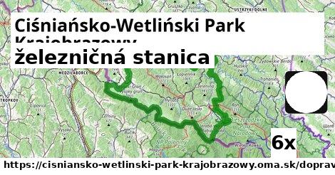 železničná stanica, Ciśniańsko-Wetliński Park Krajobrazowy
