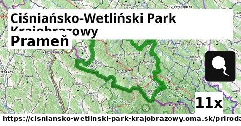 Prameň, Ciśniańsko-Wetliński Park Krajobrazowy