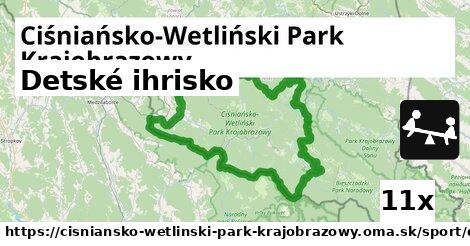 Detské ihrisko, Ciśniańsko-Wetliński Park Krajobrazowy