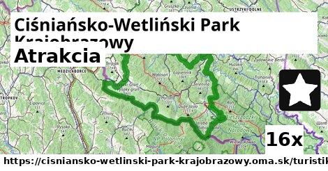 Atrakcia, Ciśniańsko-Wetliński Park Krajobrazowy