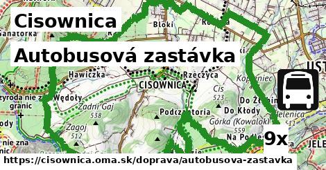 Autobusová zastávka, Cisownica