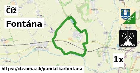 Fontána, Číž