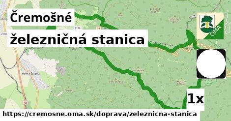 železničná stanica, Čremošné