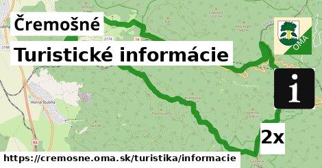 Turistické informácie, Čremošné