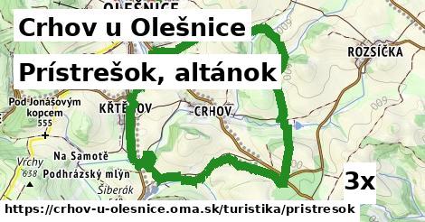 Prístrešok, altánok, Crhov u Olešnice