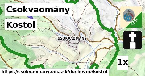 Kostol, Csokvaomány