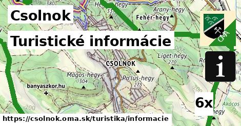 Turistické informácie, Csolnok