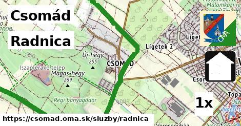 Radnica, Csomád