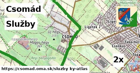 služby v Csomád