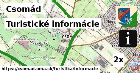 Turistické informácie, Csomád