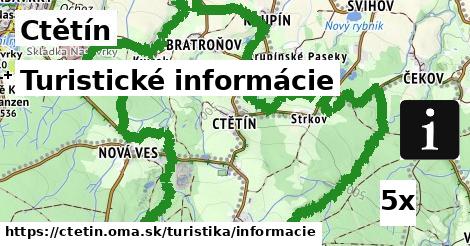 Turistické informácie, Ctětín