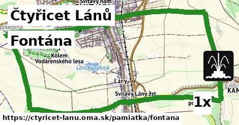 fontána v Čtyřicet Lánů