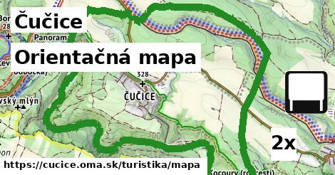 Orientačná mapa, Čučice