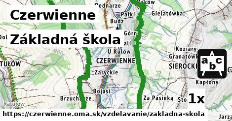 Základná škola, Czerwienne