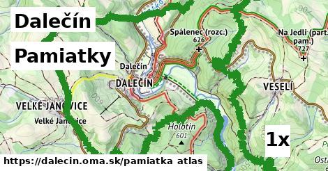 pamiatky v Dalečín