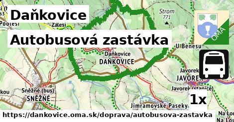 Autobusová zastávka, Daňkovice