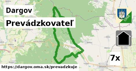 prevádzkovateľ v Dargov