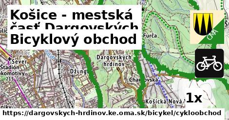 Bicyklový obchod, Košice - mestská časť Dargovských hrdinov