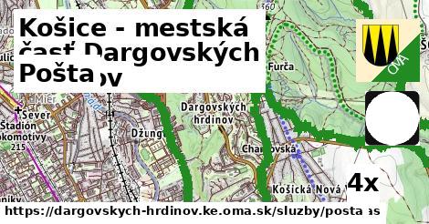 Pošta, Košice - mestská časť Dargovských hrdinov