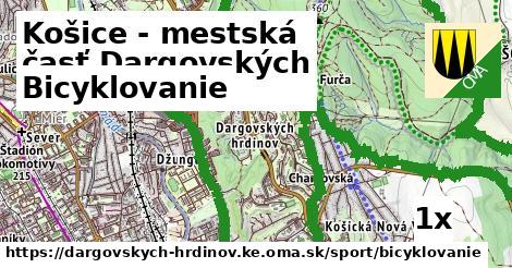 Bicyklovanie, Košice - mestská časť Dargovských hrdinov