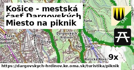 Miesto na piknik, Košice - mestská časť Dargovských hrdinov