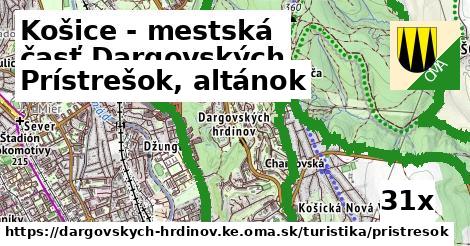 Prístrešok, altánok, Košice - mestská časť Dargovských hrdinov