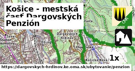 Penzión, Košice - mestská časť Dargovských hrdinov