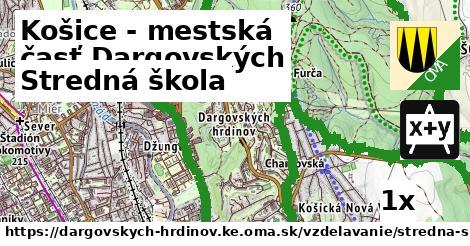 Stredná škola, Košice - mestská časť Dargovských hrdinov